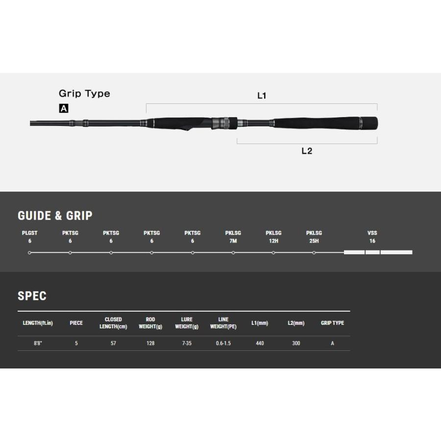 テイルウォーク (Tailwalk) シーバスロッド HI-TIDE (ハイタイド) SSD