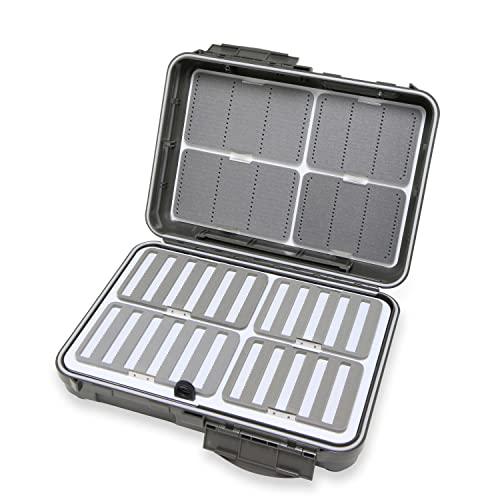 Boîte à Mouches Guide Boat C&F Design CF-5016 XX-Large - 30.2x27x9.6cm, Argentée, Fabriquée Au Japon