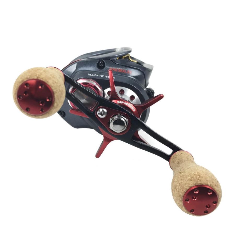 SLP カーボンハンドル　102とダイワ最軽量コルクノブ付き、キャップ付き Daiwa SLP WORKS(ダイワSLPワークス) ハンドルノブ SLPW パワーライト