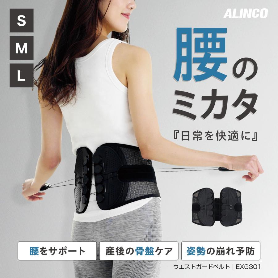 アルインコ(ALINCO) 腰痛ベルト 腰 サポーター ベルト コルセット 骨盤