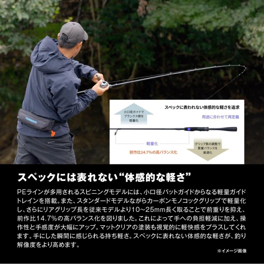 シマノ(SHIMANO) バスロッド 26ゾディアス 264L-2 : ワールドプラス1号