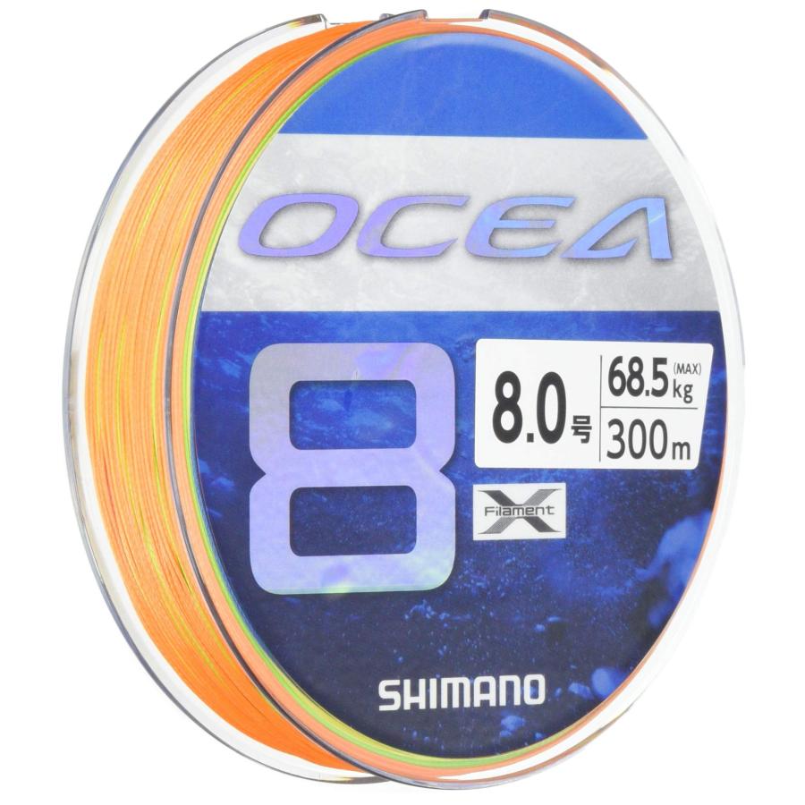 シマノ(SHIMANO) ライン オシア8 300m 8.0号 5カラー LD-A71S 釣り糸