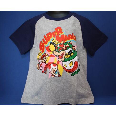 スーパーマリオ　Ｔシャツ　クッパクラウン・杢グレー(バンダイ）｜toysnana