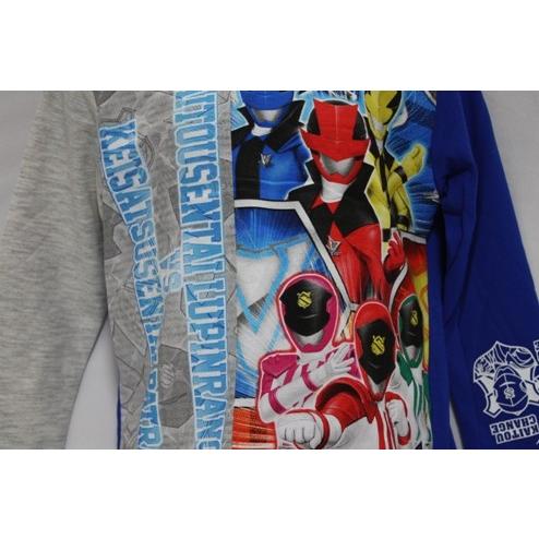 新品　未使用！　ルパンレンジャー VS パトレンジャー　パジャマ上下　84着売り ルパンレンジャーVSパトレンジャー光る！2TOPSパジャマ・ブルー