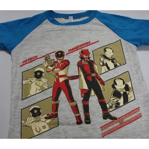 新品　未使用！　ルパンレンジャー VS パトレンジャー　パジャマ上下　84着売り ルパンレンジャーVSパトレンジャー光る！2TOPSパジャマ・ブルー