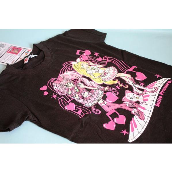 スイートプリキュア♪TPETS！Tシャツ・ブラック・ラブリーロック