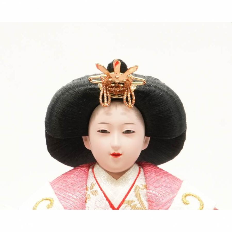 雛人形】ケース飾り 親王飾り「春歌雪輪桜六角アクリル」 (322653