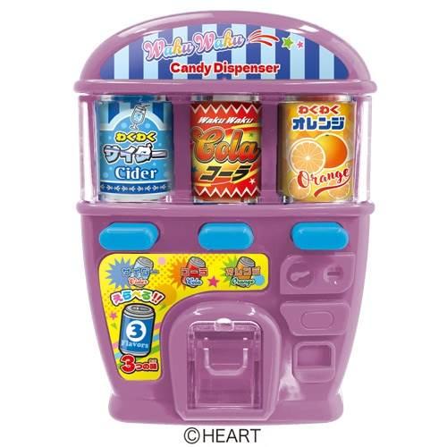 わくわく自動販売機型菓子ディスペンサー 【種類ランダム】お