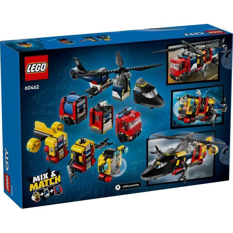 オンライン限定価格】レゴ LEGO シティ ヘリコプター・消防車・潜水艦