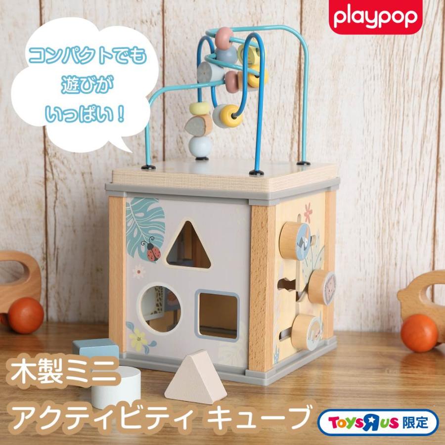 木製 ミニ アクティビティ キューブ トイザらス限定 指先 形合わせ