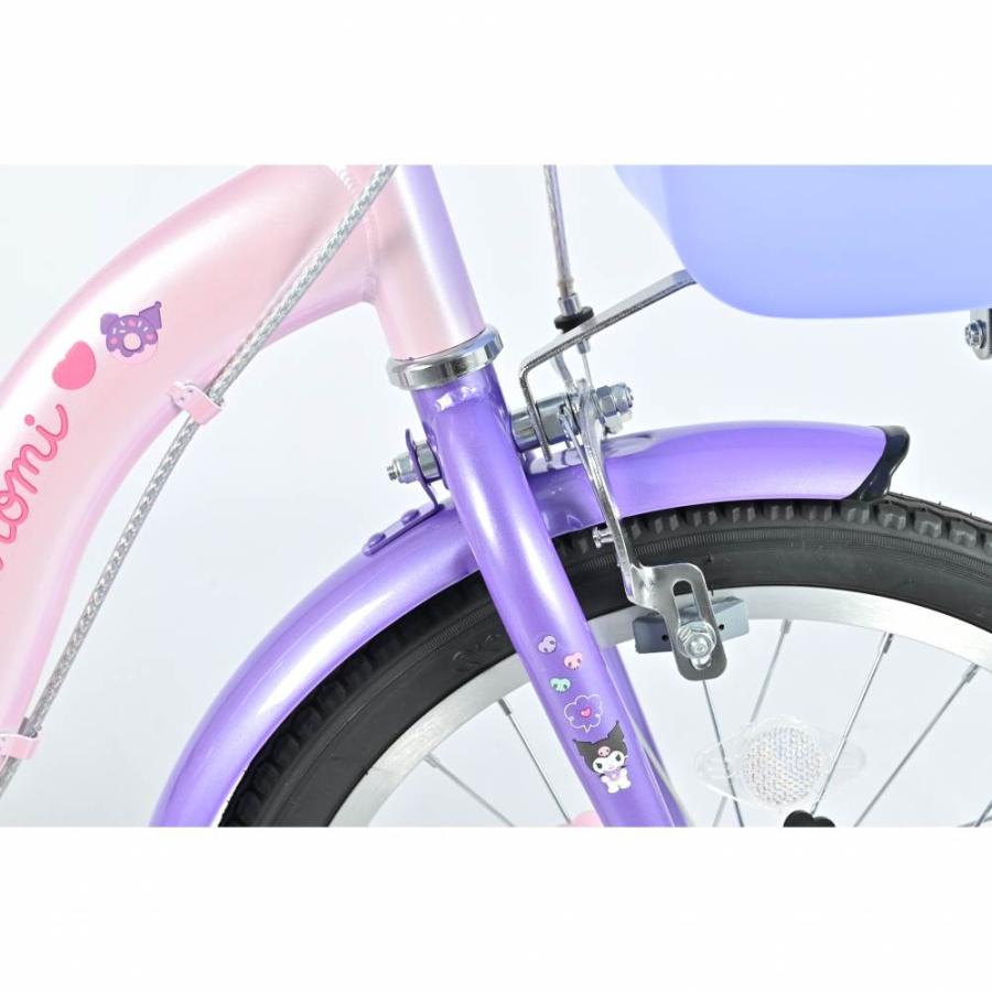 18インチ 身長107〜123cm 子供用自転車 サンリオ クロミ キッズバイク