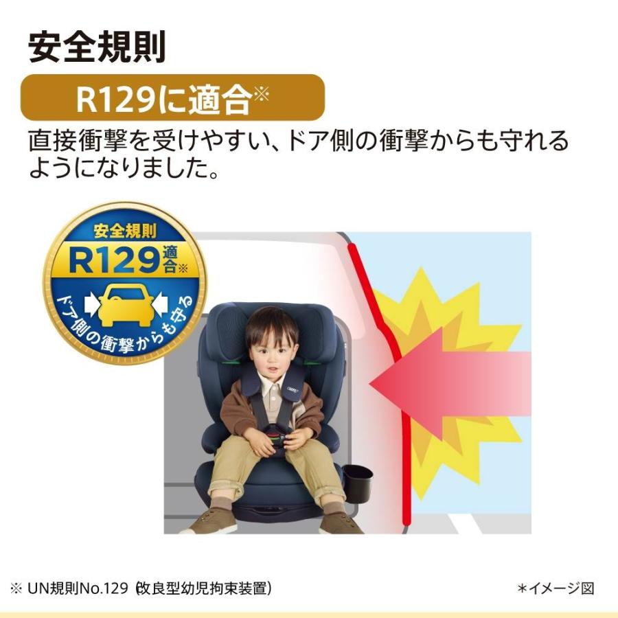 Aprica アップリカ リライド AB (ブラック) ジュニアシート ISOFIX固定