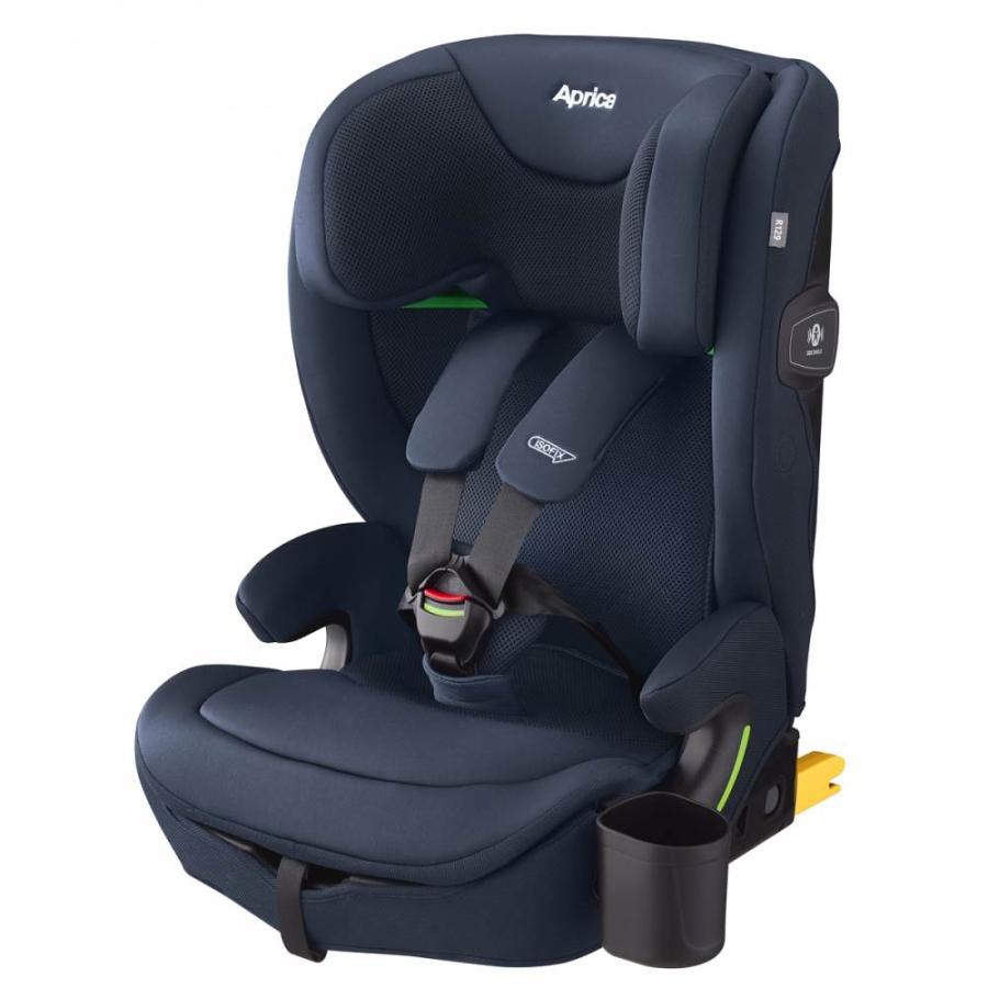 美品】付属品ありAprica ジュニアシート ISOFIX 青/黒 アップリカ