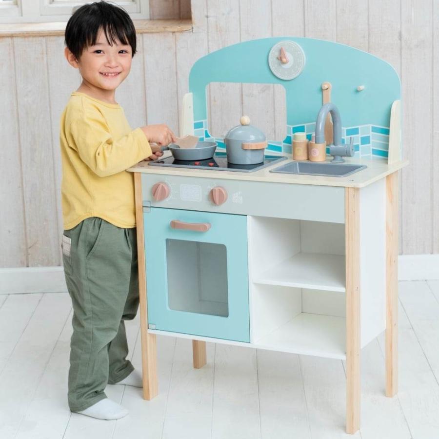 木製2IN1おしゃれなIHキッチン トイザらス限定 おままごと プレゼント