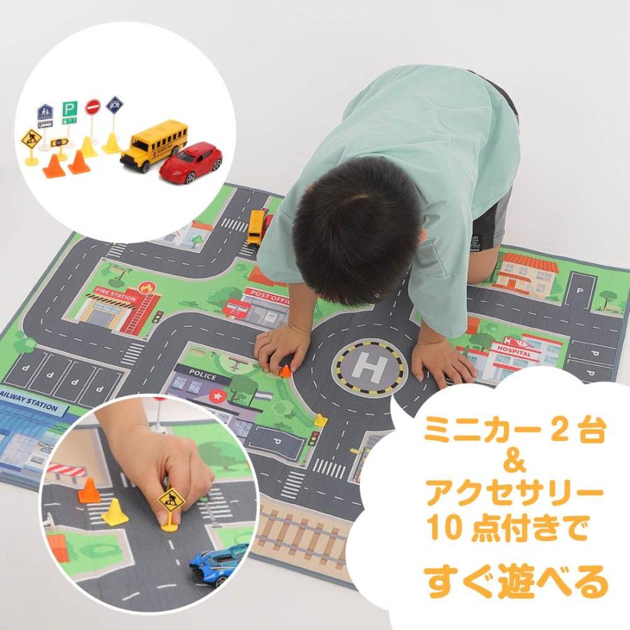 フェルトプレイマット＆ミニカーセット トイザらス限定 3歳 4歳 5歳