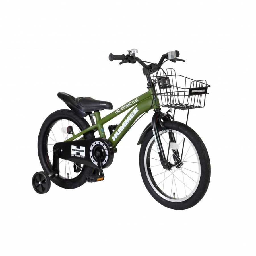18インチ 身長105〜120cm 子供用自転車 ハマーキッズ カーキ HUMMER