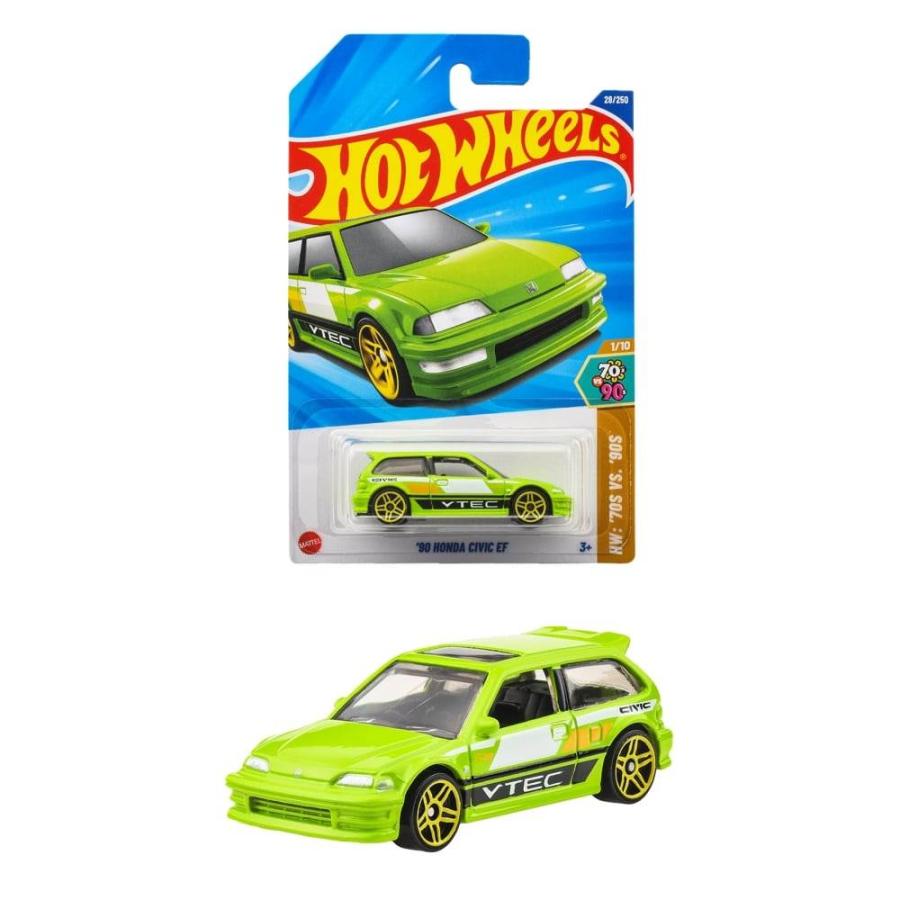 新品12個セット　ホットウィール ベーシックカー '90 ホンダ シビック EF ホットウィール ベーシックカー '90 ホンダ シビック EF : トイザらス