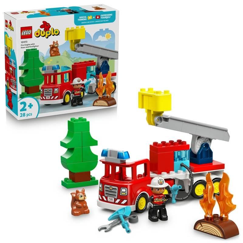 レゴ LEGO デュプロ ホース付き消防車と消防士 10473 おもちゃ 玩具
