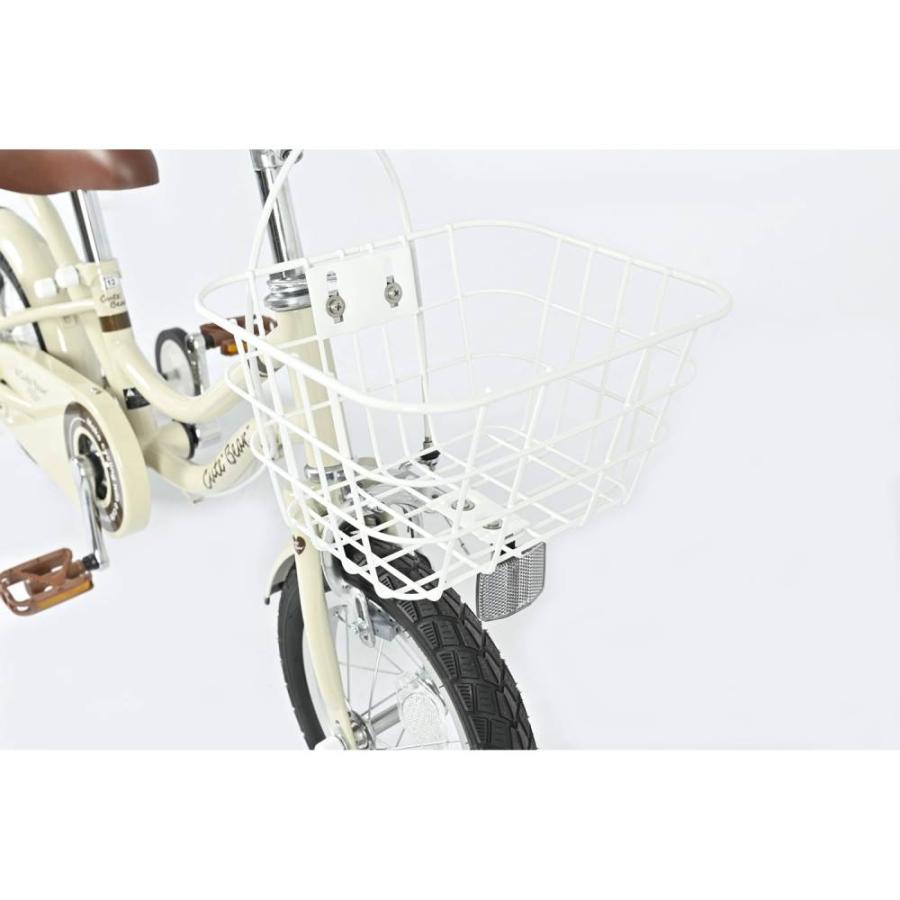 12インチ 身長90cm〜105cm 子供用自転車 キュートベア ベージュ 3歳 4
