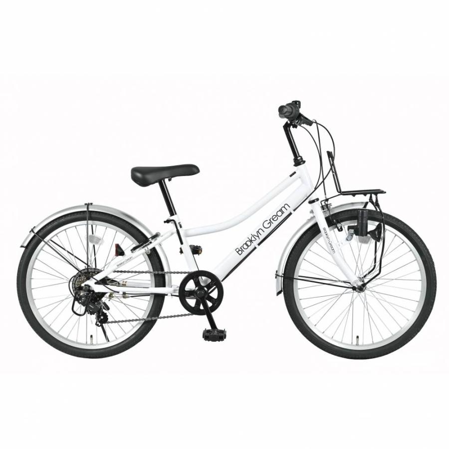 22インチ 身長120〜135cm 子供用自転車 ブルックリングリーム ホワイト