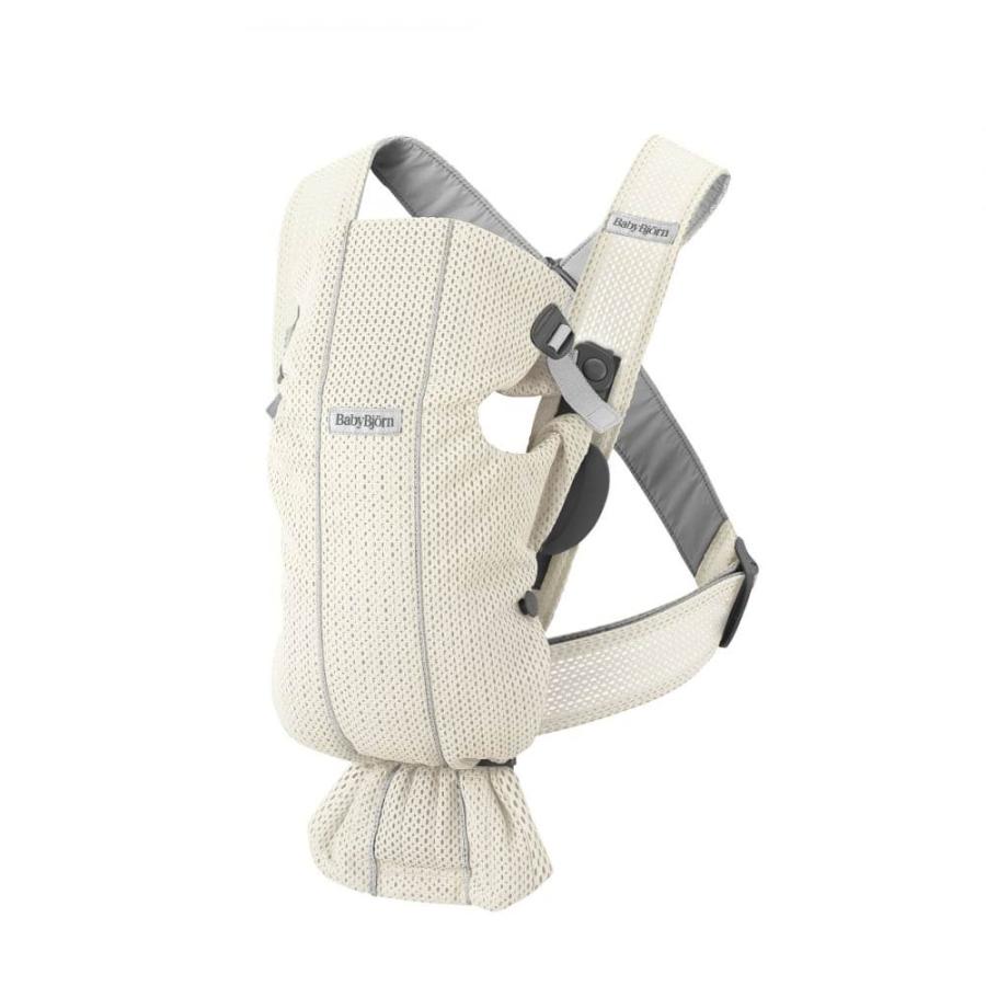 【美品】BabyBjornベビービョルン抱っこ紐ベビーキャリアハ－モニ－クリーム BabyBjorn ベビービョルン ベビーキャリア MINI Air (クリーム) 抱っこ