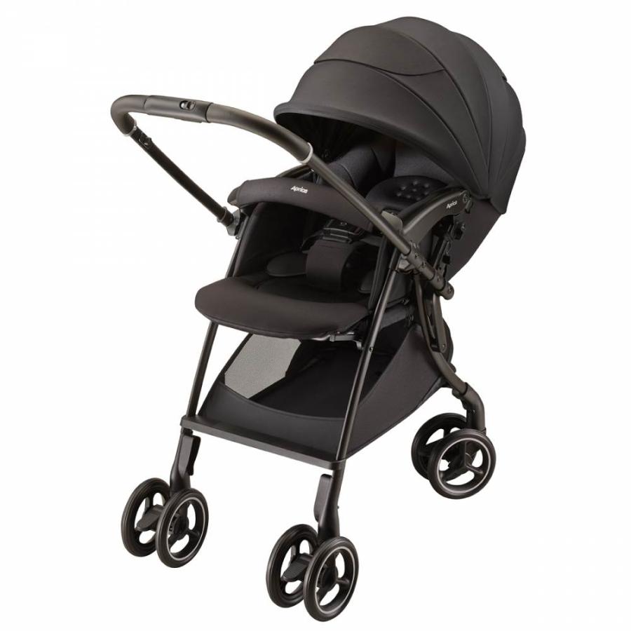 美品✨Aprica ラクーナ クッション フリー ベビーカー レザーハンドル Aprica アップリカ ラクーナ クッション フリー AF (ブラック