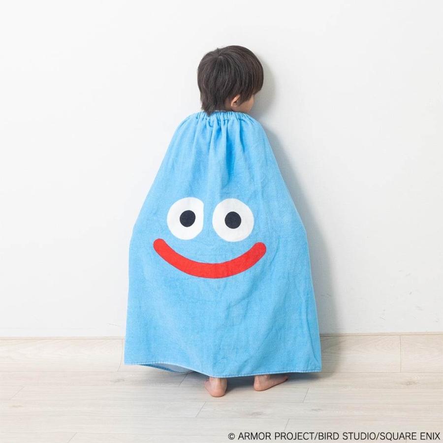 ドラクエベビー＆キッズ ラップタオル スライム ブルー×80cm（Yahoo!・トイザらス・ベビーザらスヤフー店）