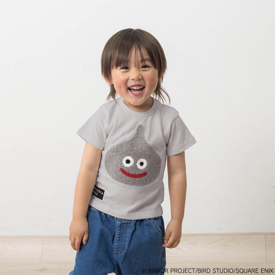 ドラクエベビー＆キッズ 半袖Tシャツ サガラ刺繍 メタルスライム