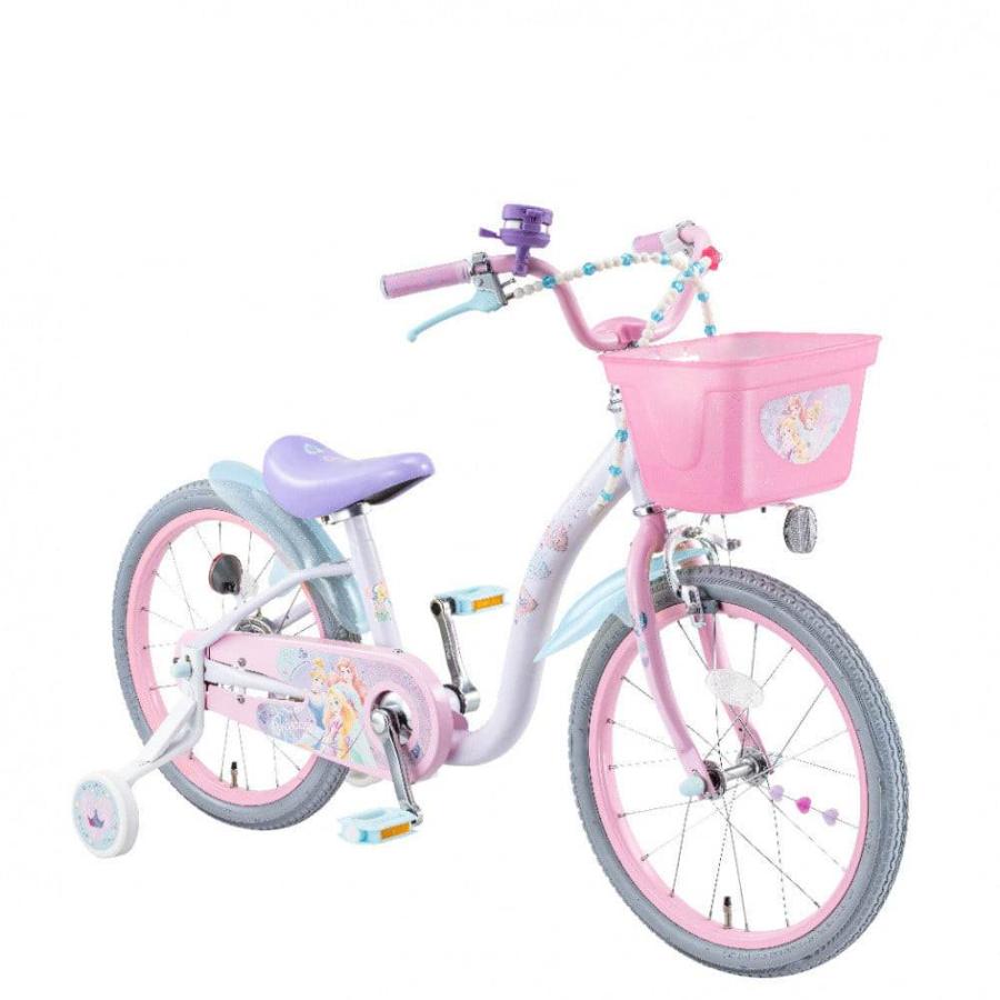 18インチ 身長98〜131cm 子供用自転車 ディズニープリンセス ゆめラブS