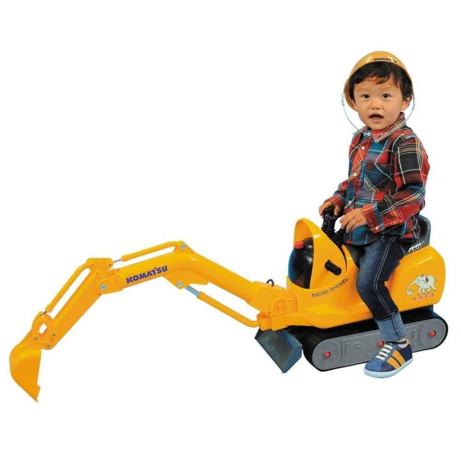新品未開封　乗用 マイクロショベル コマツ PC01　働く車 プレゼントに 足けり乗用玩具 マイクロショベル コマツPC01 乗れる車の