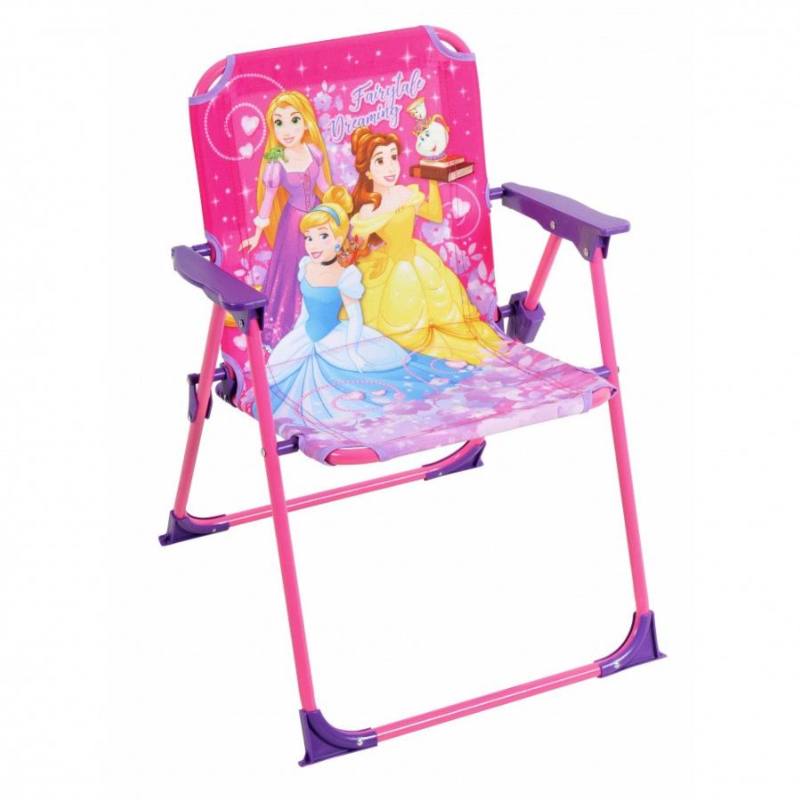 ディズニープリンセス キッズチェア 子供用チェア レジャー 椅子 イス 折りたたみ キャラクター 耐荷重30kg