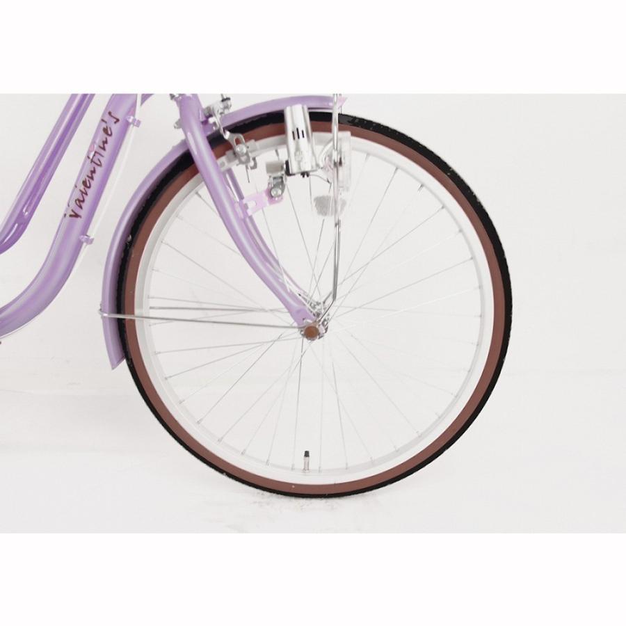 トイザらス限定 22インチ 子供用自転車 バレンタイン パープル