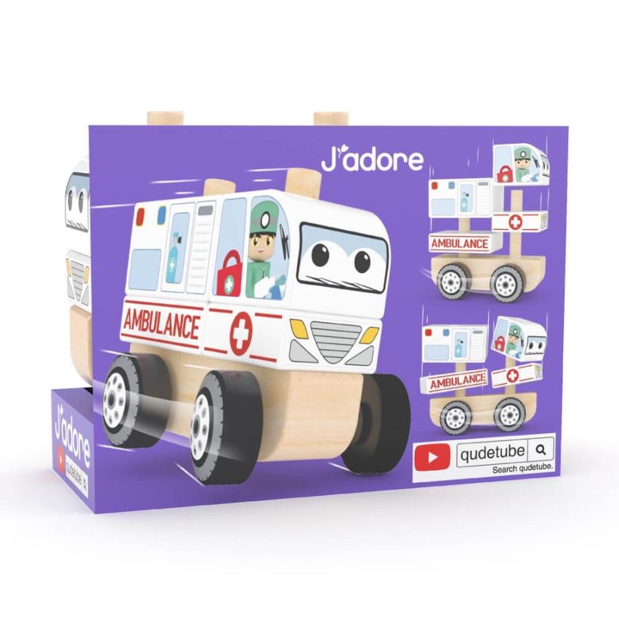 J Adore ジャドール 木製つみかさね 救急車 クリアランス トイザらス ベビーザらスヤフー店 通販 Yahoo ショッピング