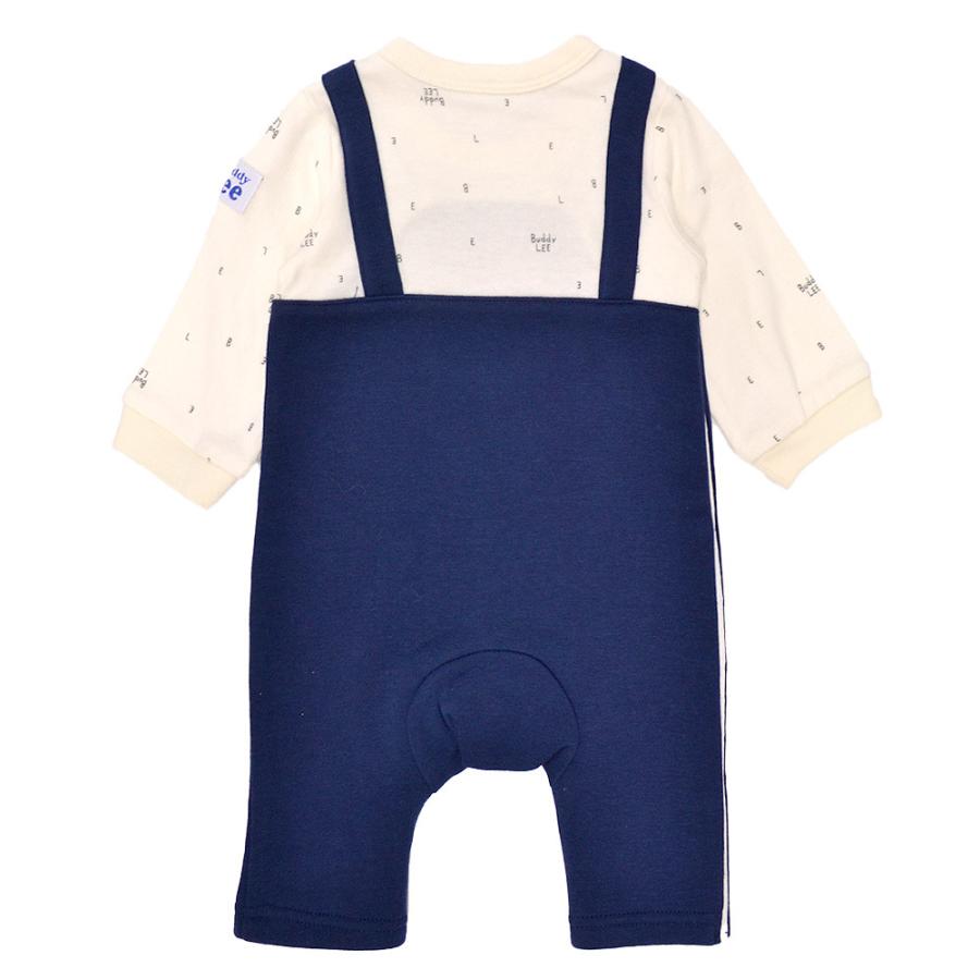 ベビーザらス限定 Buddylee 長袖プレオール サロペット風 アルファベット柄 ネイビー 50 60cm トイザらス ベビーザらスヤフー店 通販 Yahoo ショッピング