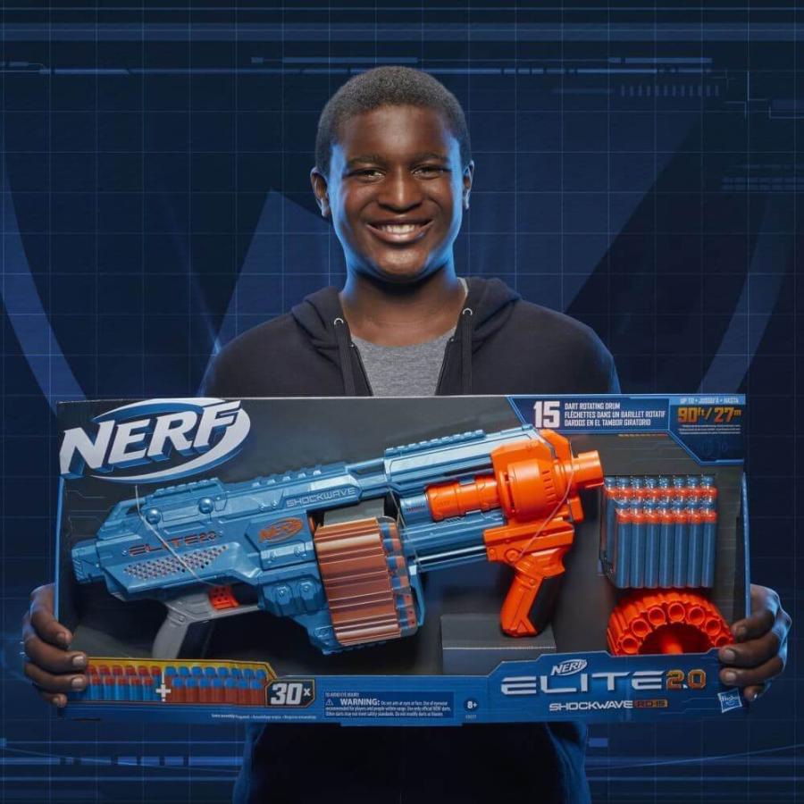 ナーフ エリート 2.0 ショックウェーブ RD-15 手動 エリートダーツ30本