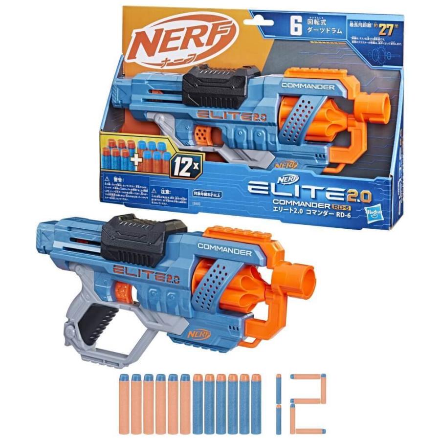 ナーフ エリート 2.0 コマンダー RD-6 手動 連射 エリートダーツ12本