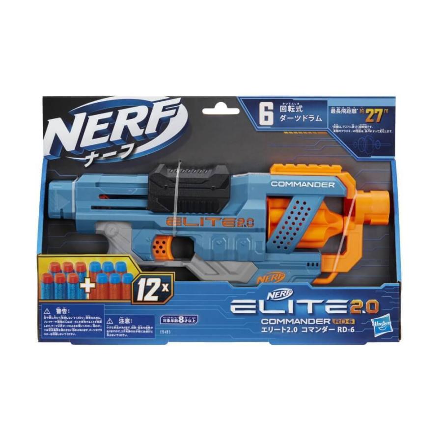 ナーフ エリート 2.0 コマンダー RD-6 手動 連射 エリートダーツ12本