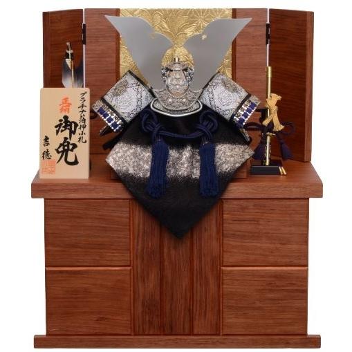 五月人形 兜収納飾り プラチナ箔押小札木目調 送料無料 トイザらス ベビーザらスヤフー店 通販 Yahoo ショッピング