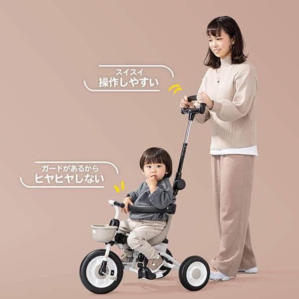 【新品/未使用/未開封品】ides 折りたたみおさんぽコンポ 折りたたみ 三輪車 折りたたみおさんぽコンポ ベージュ 三輪車 アイデス 1.5歳