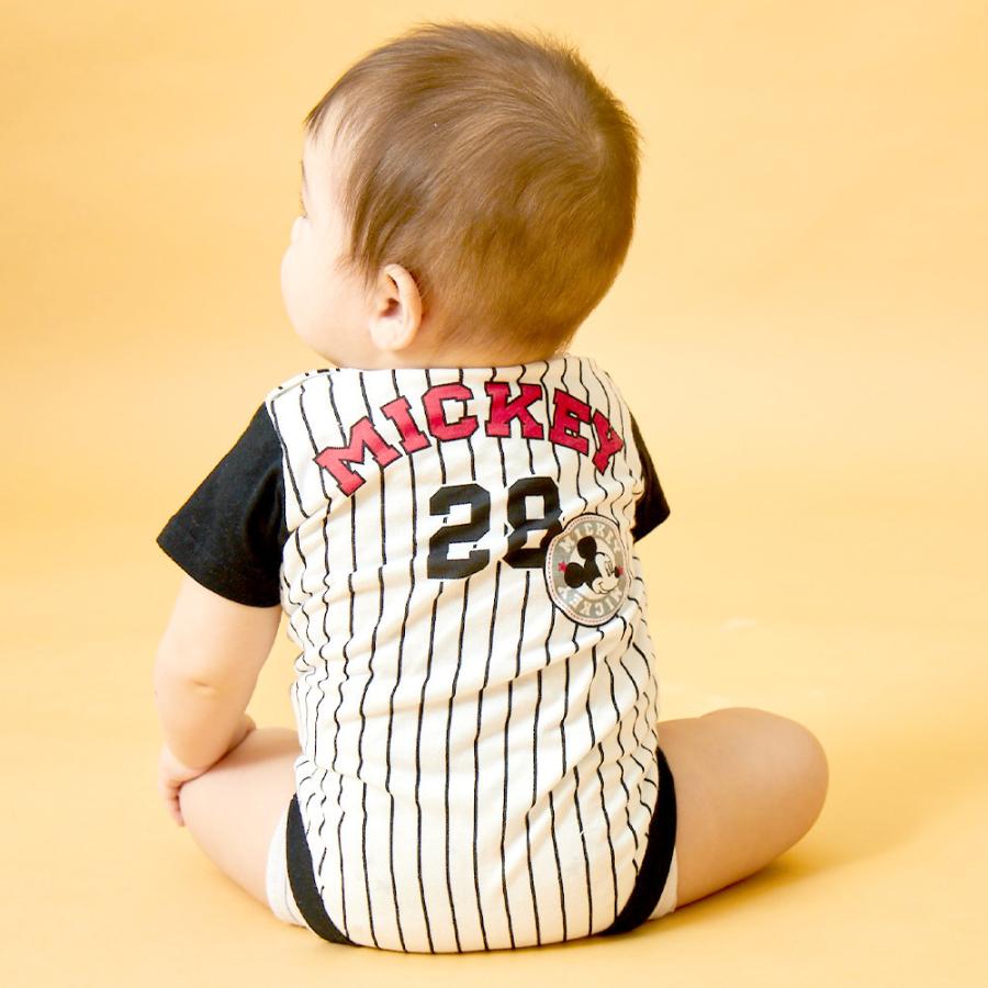 ベビーザらス限定 ディズニー 半袖ボディスーツ 野球ユニフォーム ミッキー ホワイト 80cm トイザらス ベビーザらスヤフー店 通販 Yahoo ショッピング