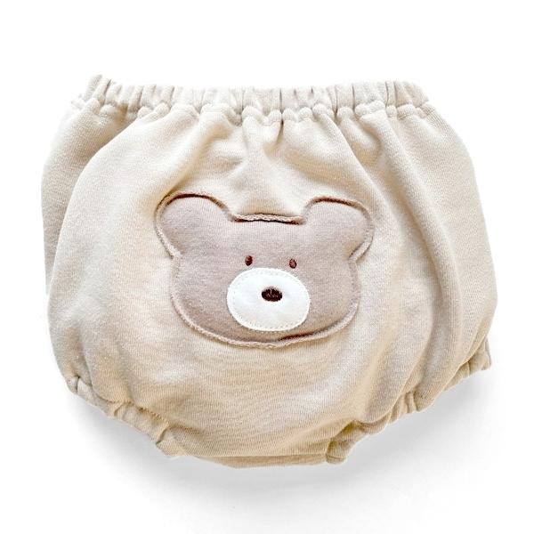 ベビーザらス限定 おしりアップリケ ブルマ くま ベージュ 70 90cm ファッションの