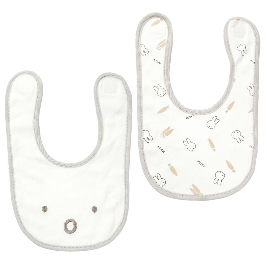 使い勝手の良い ベビーザらス限定 Miffy ミッフィー スタイ2枚組 フェイス ホワイト フリー Cisama Sc Gov Br