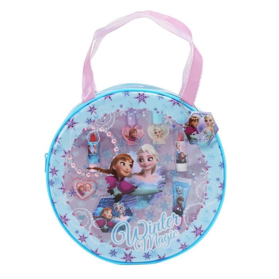トイザらス限定 アナと雪の女王 ラウンドコスメバッグ ウィンターマジック トイザらス ベビーザらスヤフー店 通販 Yahoo ショッピング