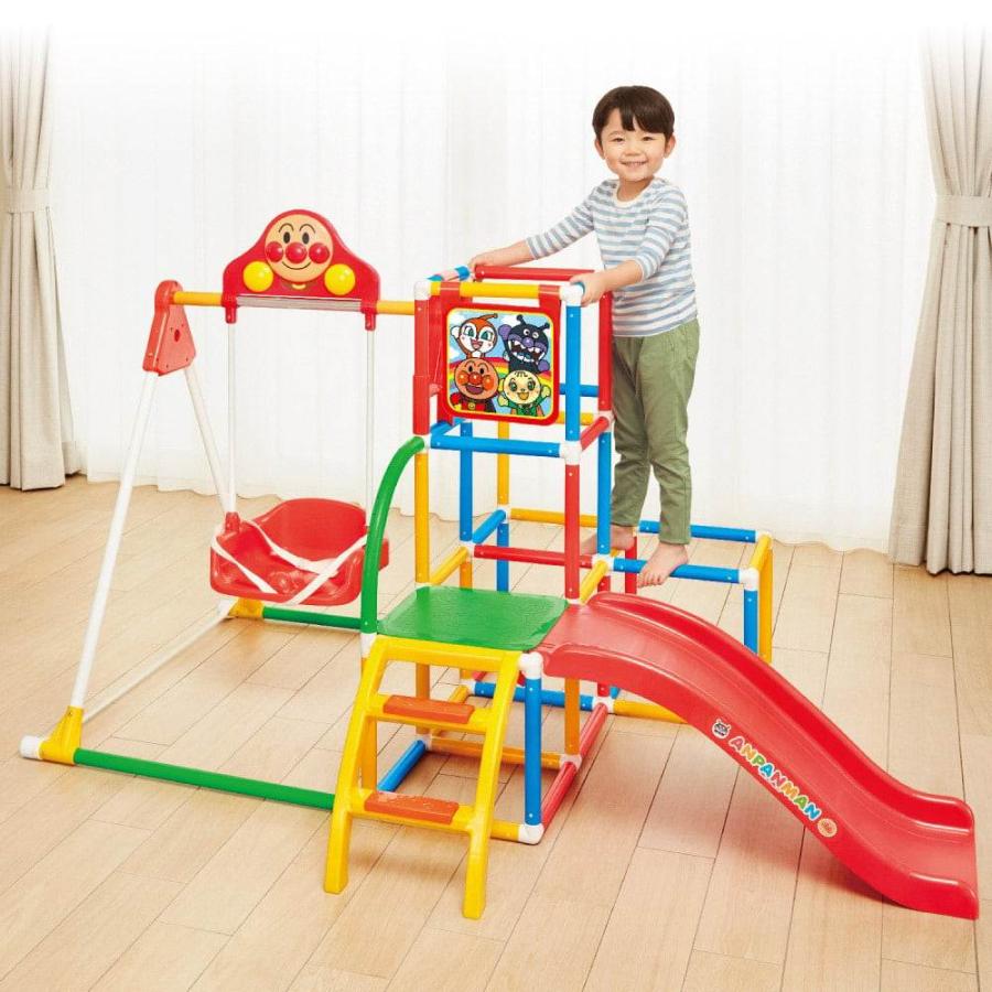 アンパンマン ブランコパークDX すべり台付 アンパンマン うちの子天才 ブランコパークDX ｜遊具シリーズ