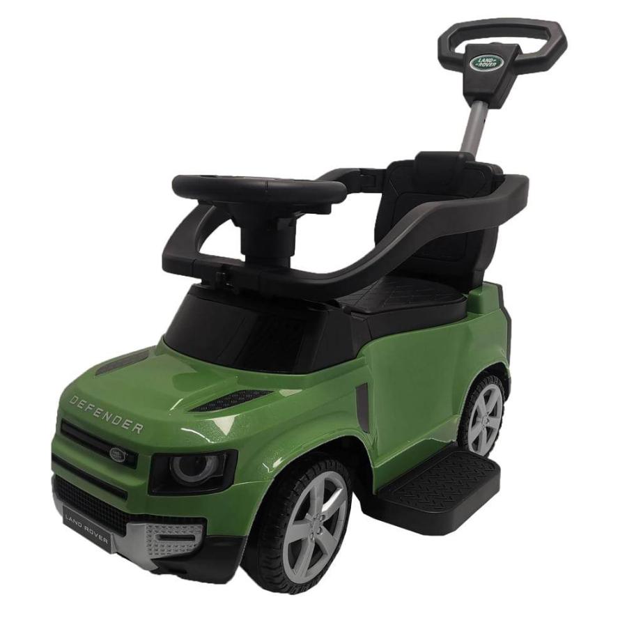 ランドローバー　ディフェンダー　乗用玩具　足蹴り車 乗用玩具 ランドローバー ディフェンダー 押手棒付き 足けり 乗れる車