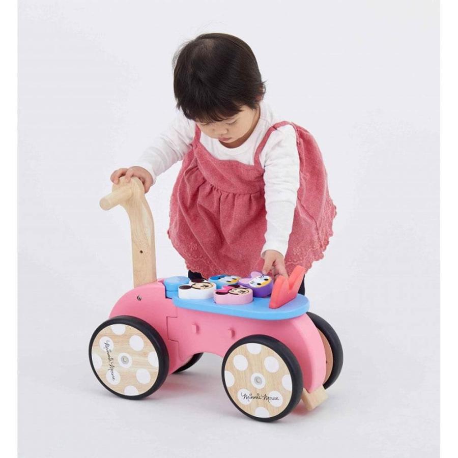 ディズニー 木'S 乗用ミニーマウス 木製乗用玩具 手押し車