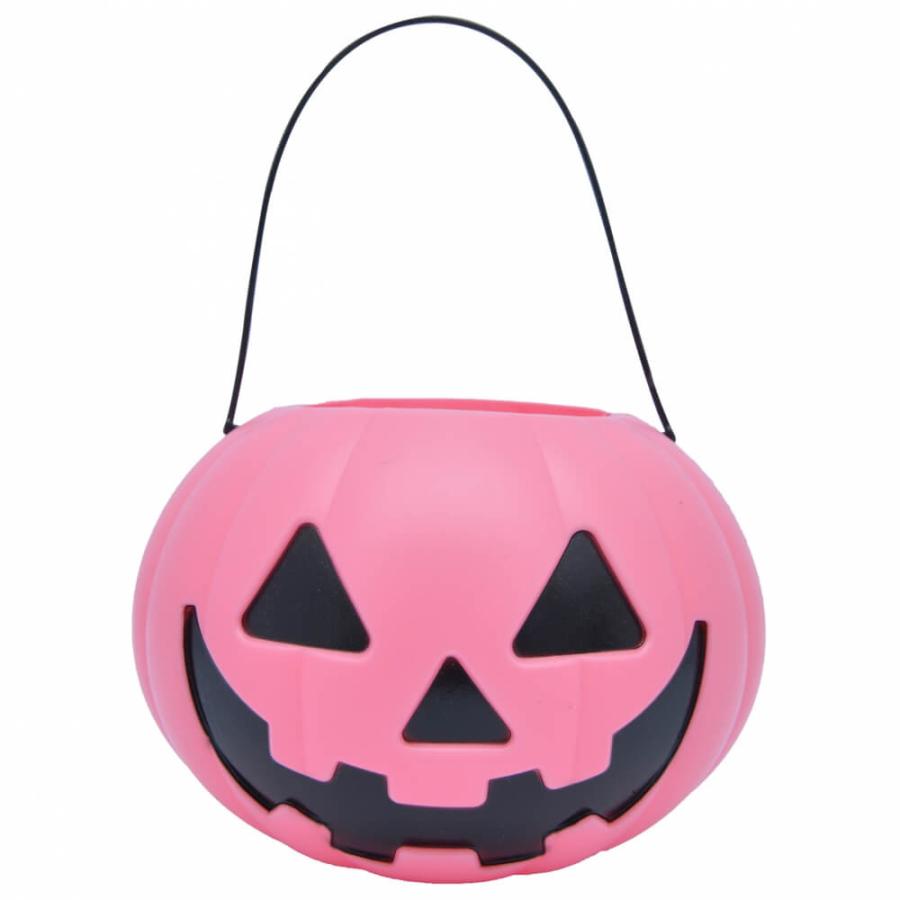 ハロウィンバケツ カボチャバケツ 幅18cm ピンク パンプキンバケツ お菓子入れ 子供 トイザらス限定｜toysrus-babierus｜02