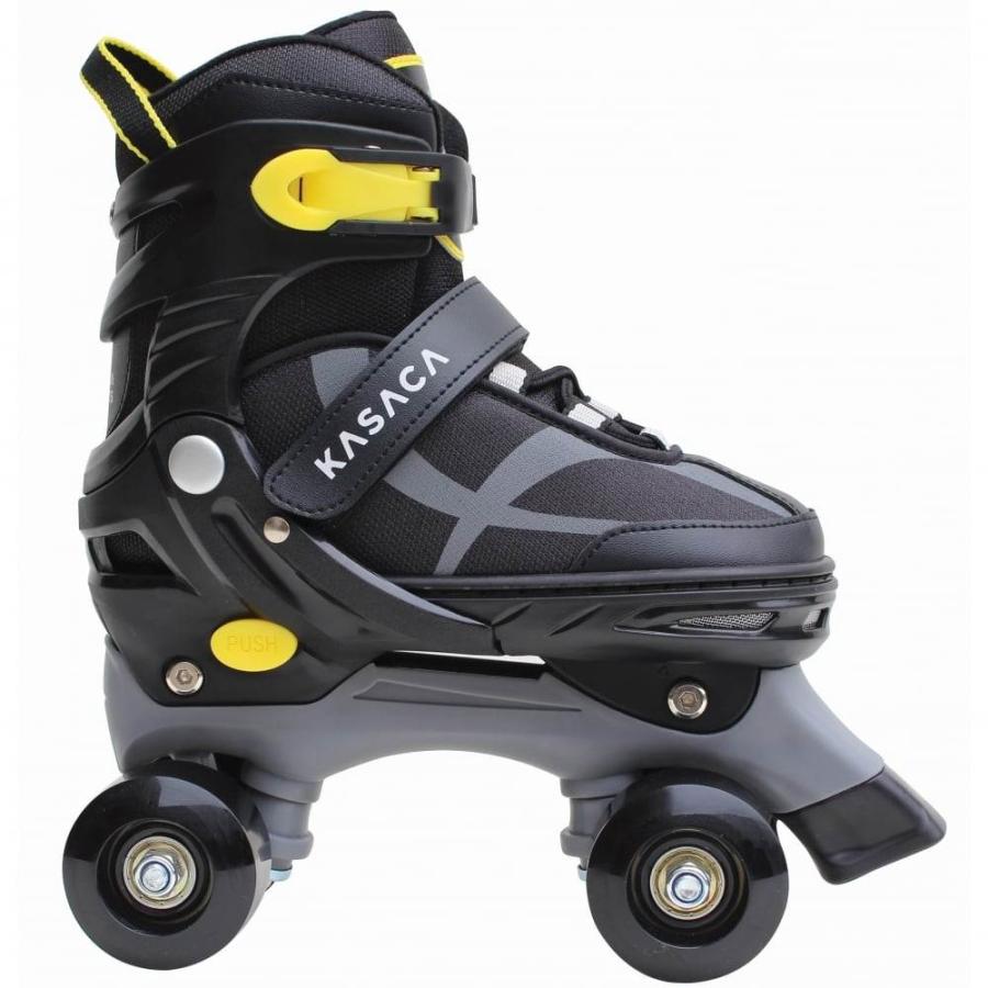 ジュニア ローラースケート ブラック （21〜24cm）子供用 キッズ 5段階