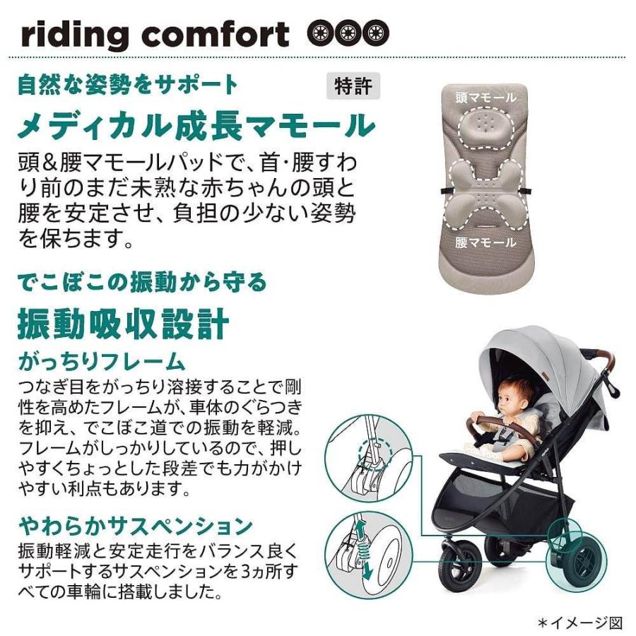 Aprica アップリカ スムーヴ プレシャス AB (グレー) A型ベビーカー 3