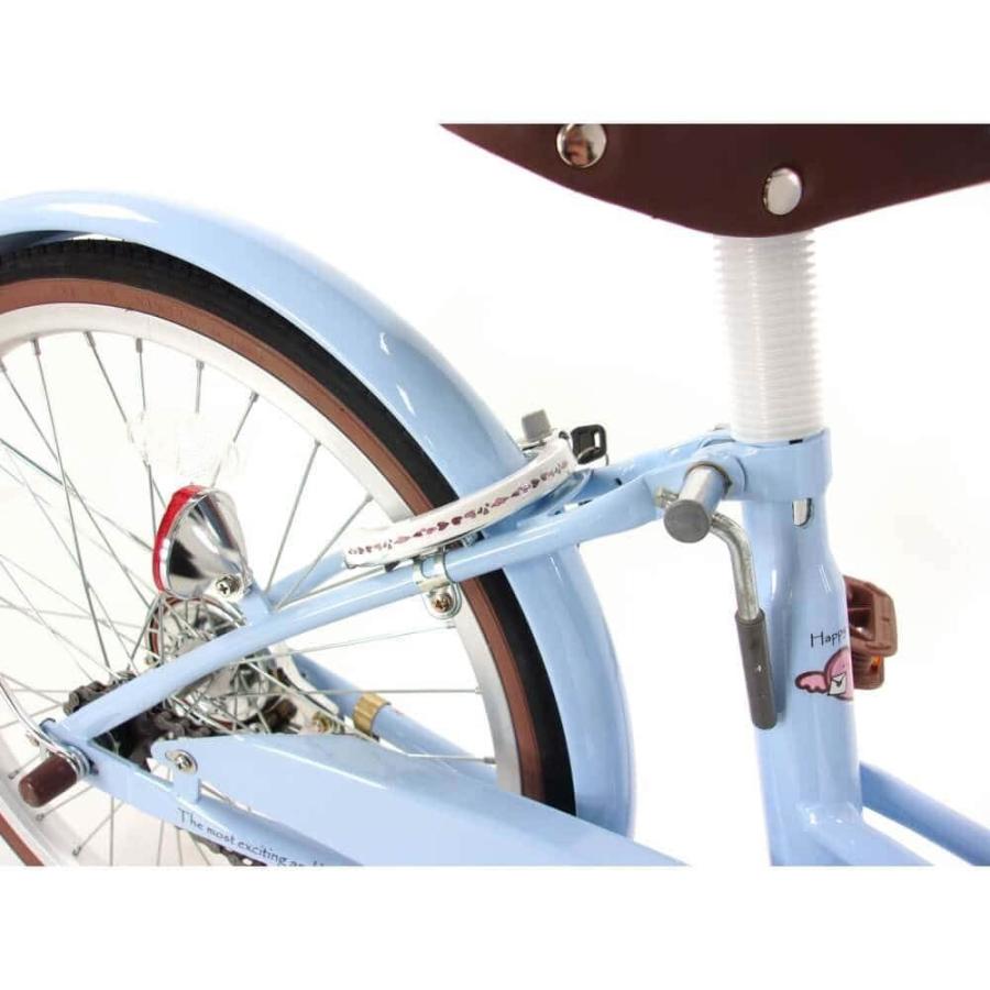 20インチ 身長115〜130cm 子供用自転車 バレンタイン2 サックスブルー